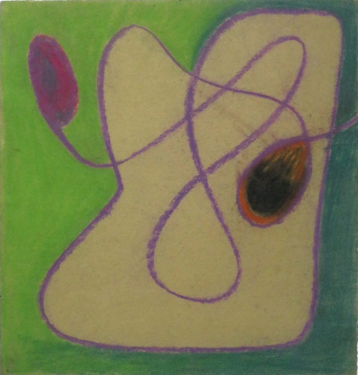 190(2)<br><b>Cím:</b> Cím nélkül<br><b>Év:</b> 1947<br><b>Méret (mm):</b> 263X250<br><b>Technika:</b> pittkréta<br><b>Jelezve:</b> nincs<br>