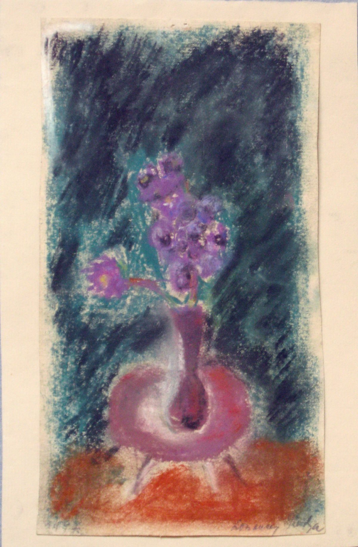 271(2)<br><b>Cím:</b> Cím nélkül<br><b>Év:</b> 1947<br><b>Méret (mm):</b> 221x121<br><b>Technika:</b> pittkréta<br><b>Jelezve:</b> jobbra lent<br>