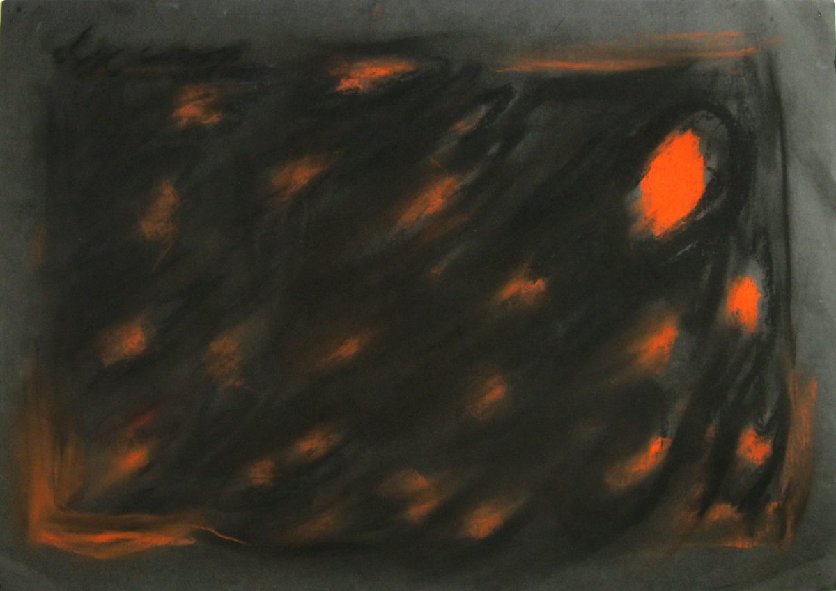 635(6)<br><b>Cím:</b> Cím nélkül<br><b>Év:</b> 1968<br><b>Méret (mm):</b> 500x706<br><b>Technika:</b> pittkréta<br><b>Jelezve:</b> hátul jobbra középen<br>