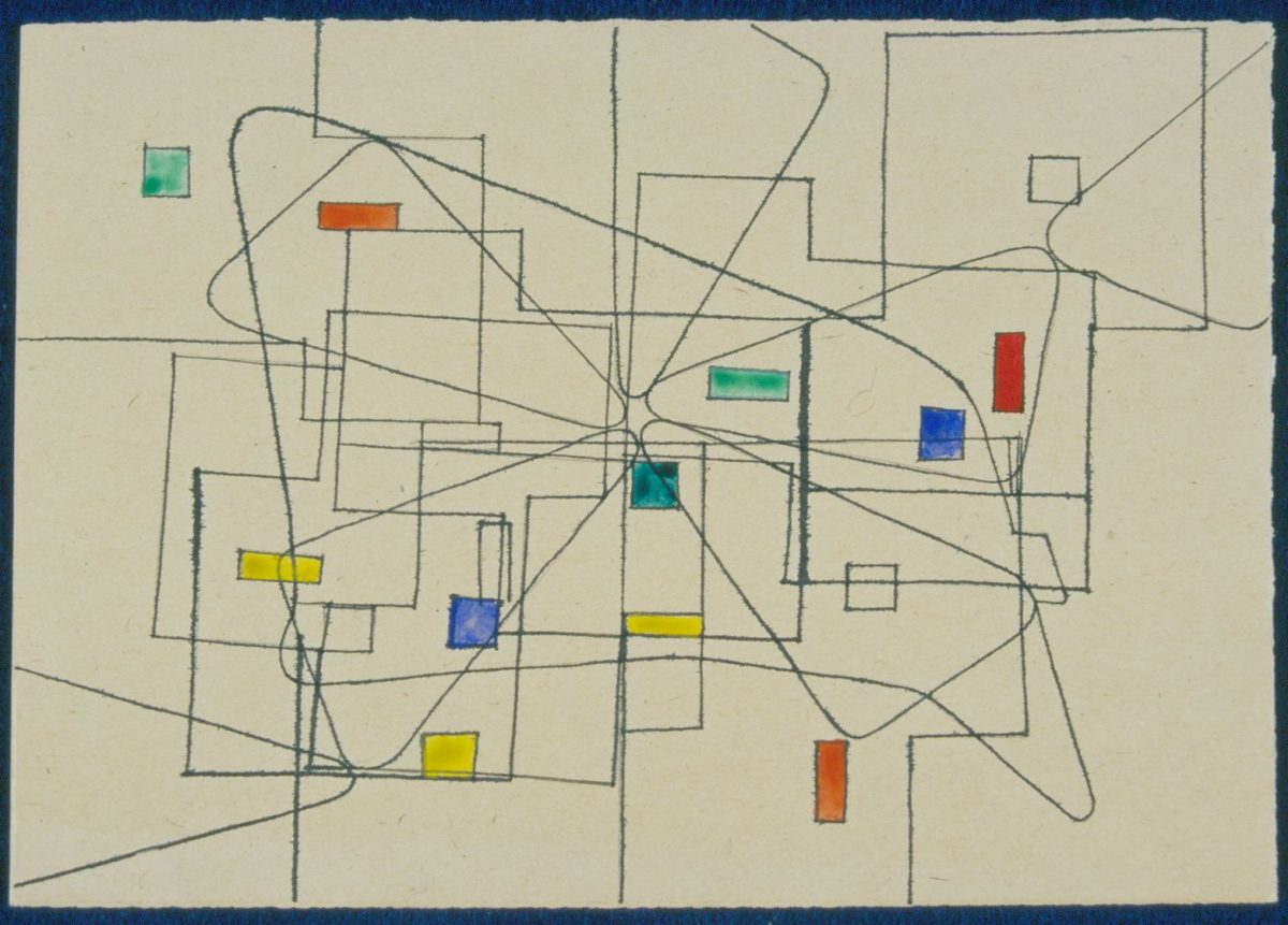 G00059(10)<br/> <b>Cím:</b> Cím nélkül <br/> <b>Méret cm:</b> 15,3X21,7 <br/> <b>Készült:</b> 1946 <br/> <b>Technika:</b> tus, gouache<br/>