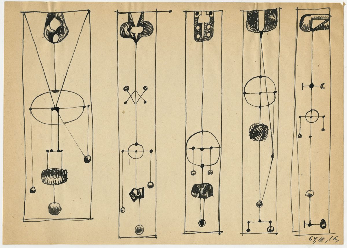 G38940(140)<br/> <b>Cím:</b> Cím nélkül <br/> <b>Méret cm:</b> 21X29,7 <br/> <b>Készült:</b> 1964. <br/> <b>Technika:</b> tus<br/>