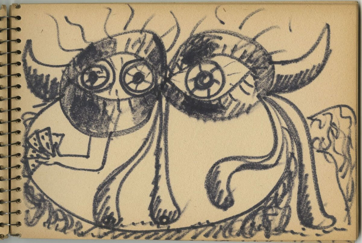 G38330(139)<br/><b>Cím:</b> Cím nélkül<br/><b>Méret (cm):</b> 16,2X23,9<br/><b>Készült:</b> 1957.<br/><b>Technika:</b> pasztell<br/>