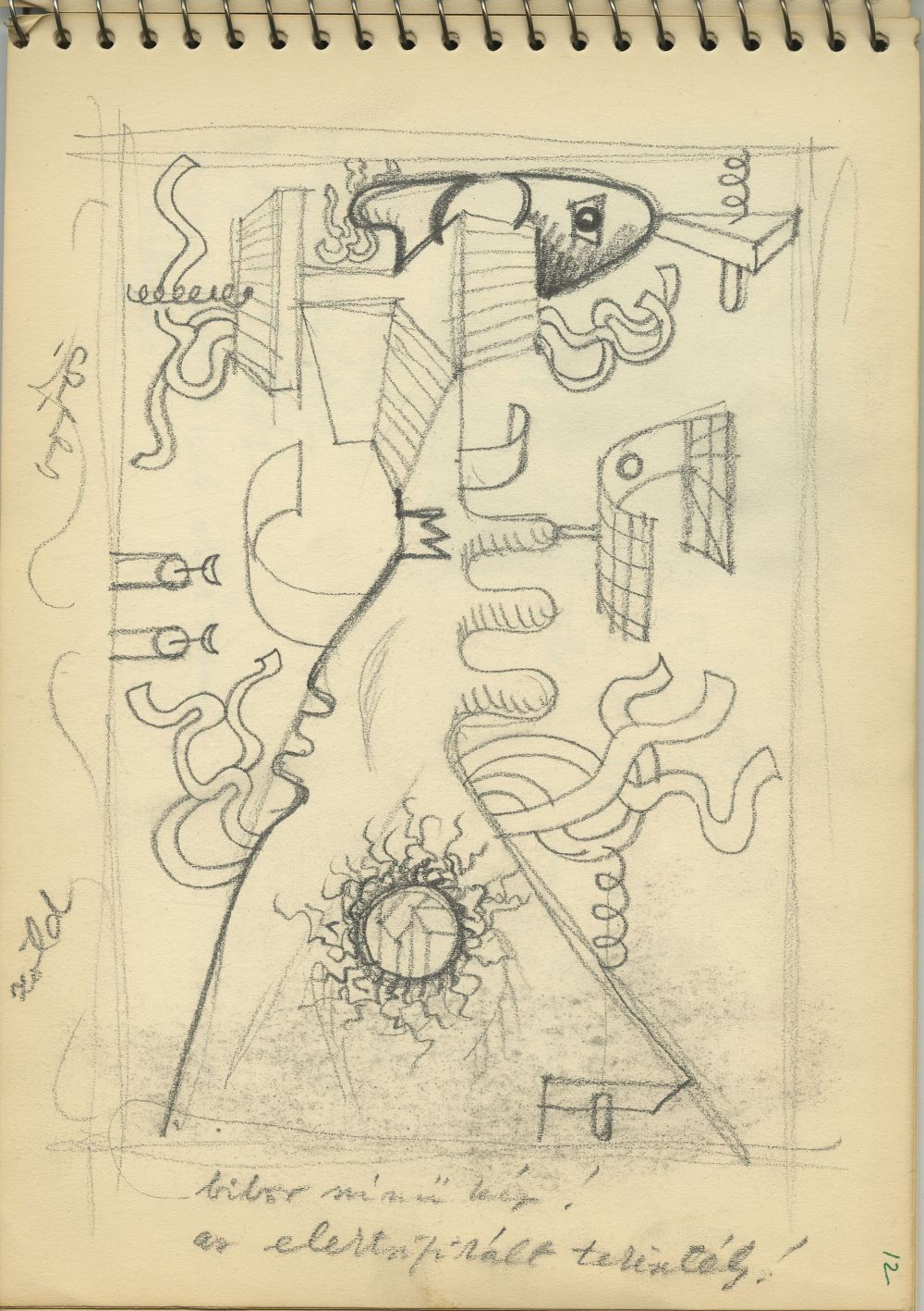 G40259(144)<br/><b>Cím:</b> Cím nélkül<br/><b>Méret (cm):</b> 23,8x17<br/><b>Készült:</b> 1971.<br/><b>Technika:</b> ceruza<br/>